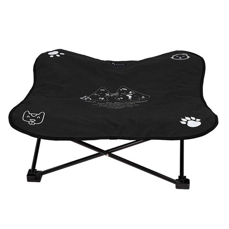 SHINETRIP A404 Elevated Raised Dog Cat Bed Aluminum Alloy Folding Pet Cot Soft Cushion Pet Hammock Bed - Coffee