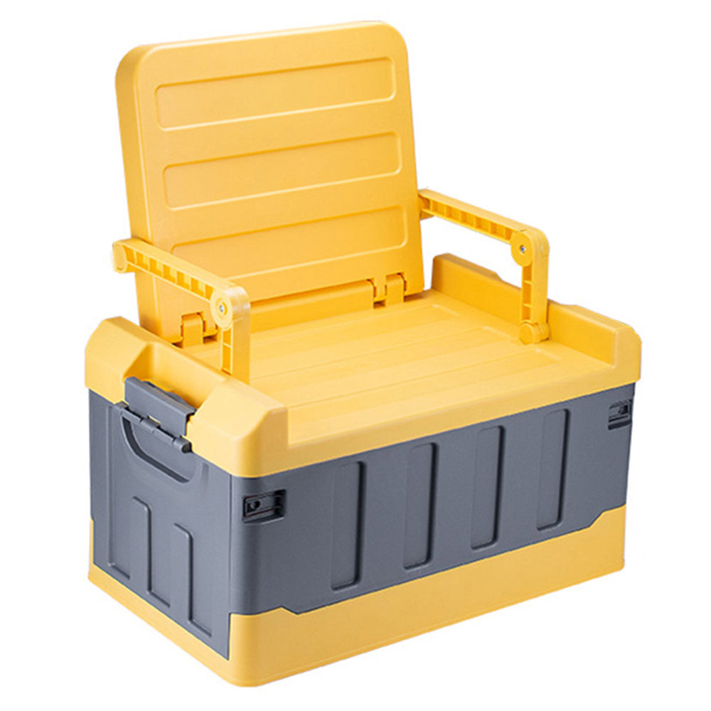 K6301-L.C 60L Outdoor Camping Storage Box Folding Seat Car Trunk Organizer