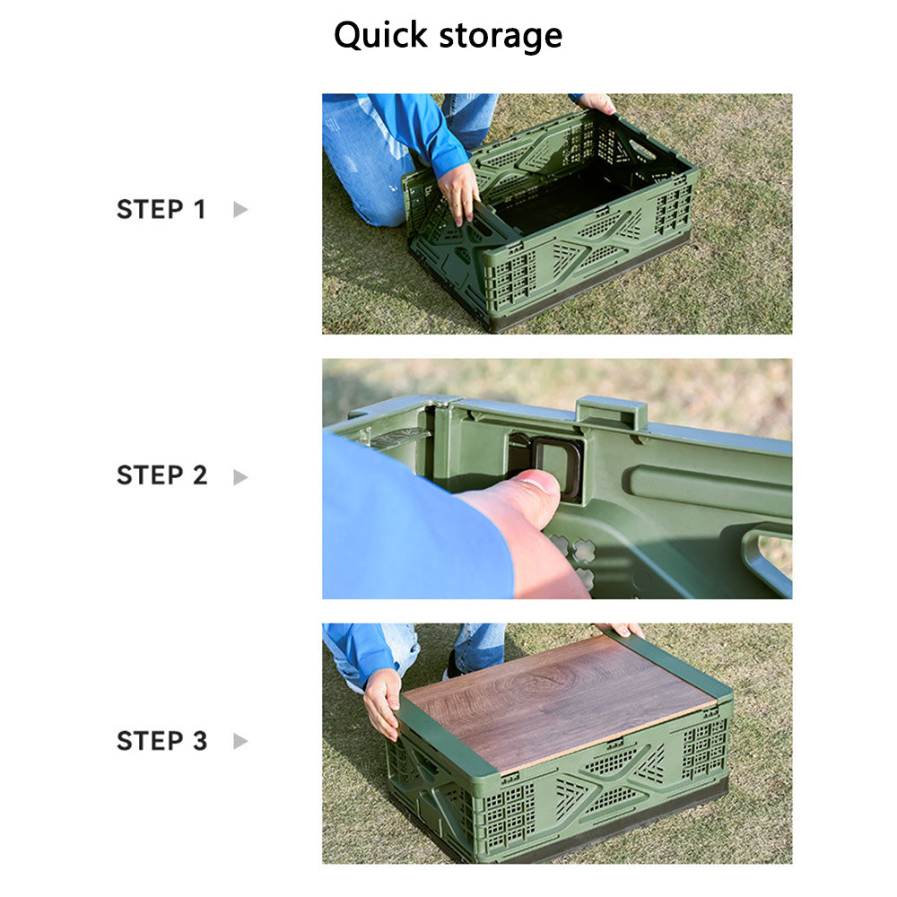 K4001 50L Camping Folding Basket Fruit Storage Box without Lid (No FDA)