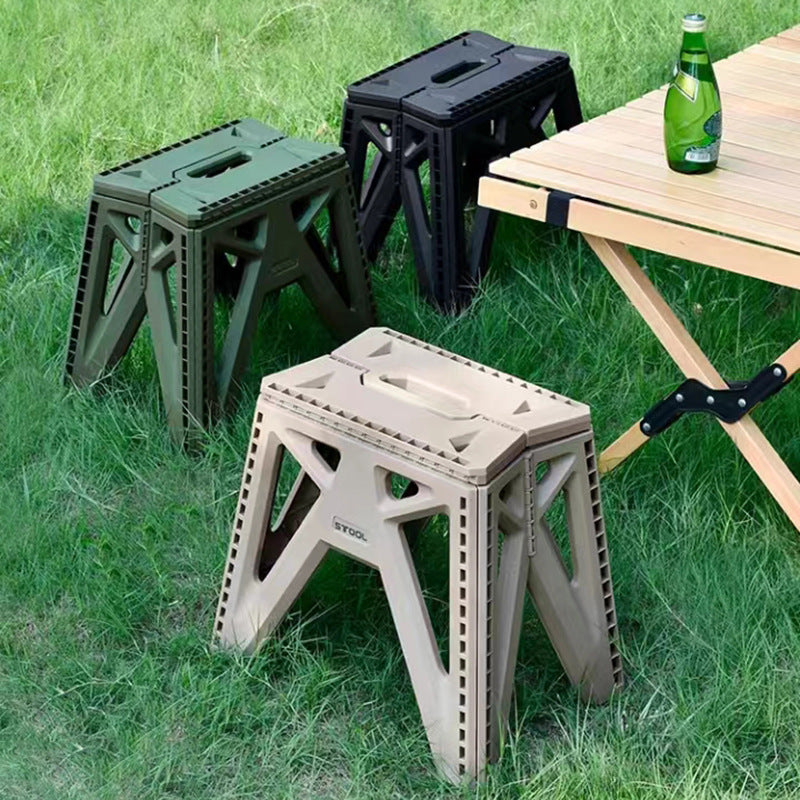 6901-S Portable PP Folding Stool Home Outdoor Camping Fishing Stool, Size S