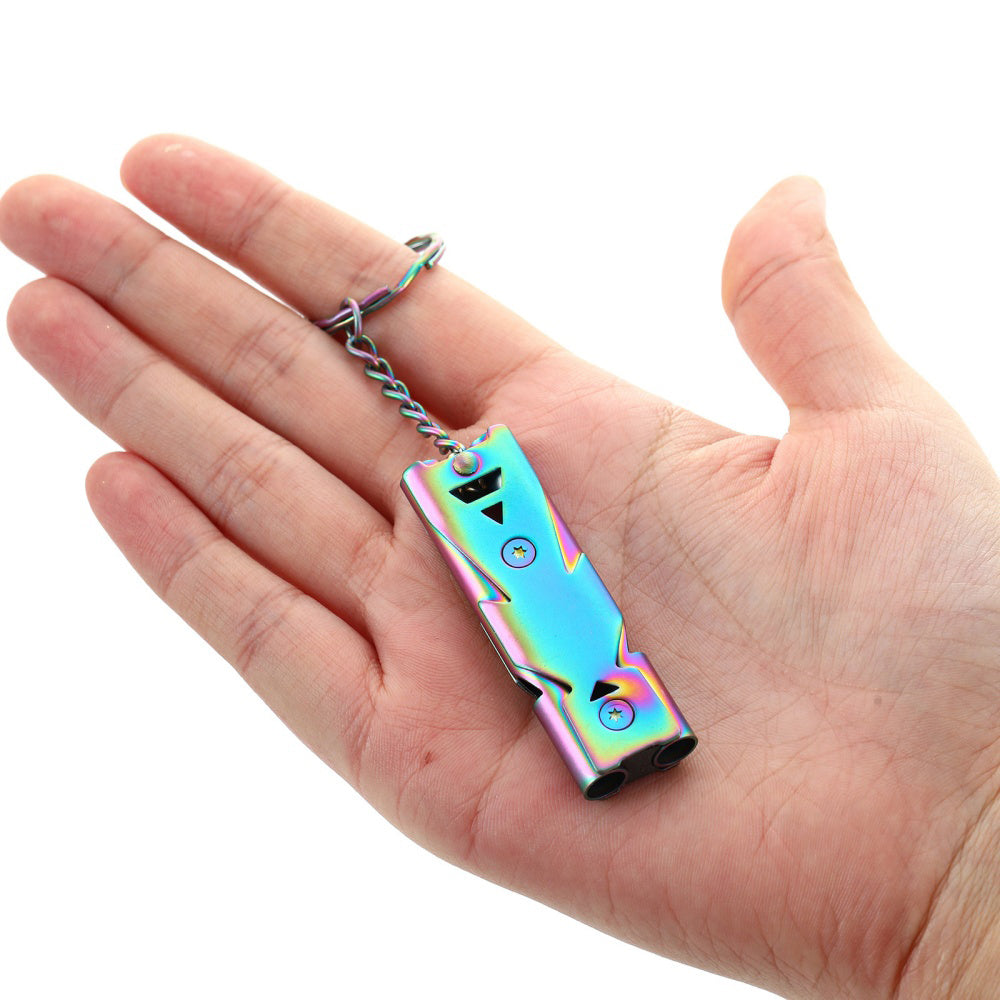 Stainless Steel Loud Emergency Survival Whistle for Camping Hiking Sports Dog Training