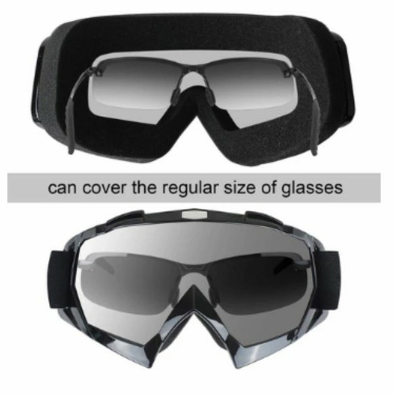 BF658 Outdoor Motorcycle Race Face Mask PC Goggles Cycling Eye Protection Glasses