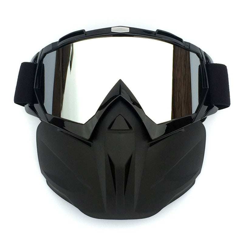BF658 Outdoor Motorcycle Race Face Mask PC Goggles Cycling Eye Protection Glasses