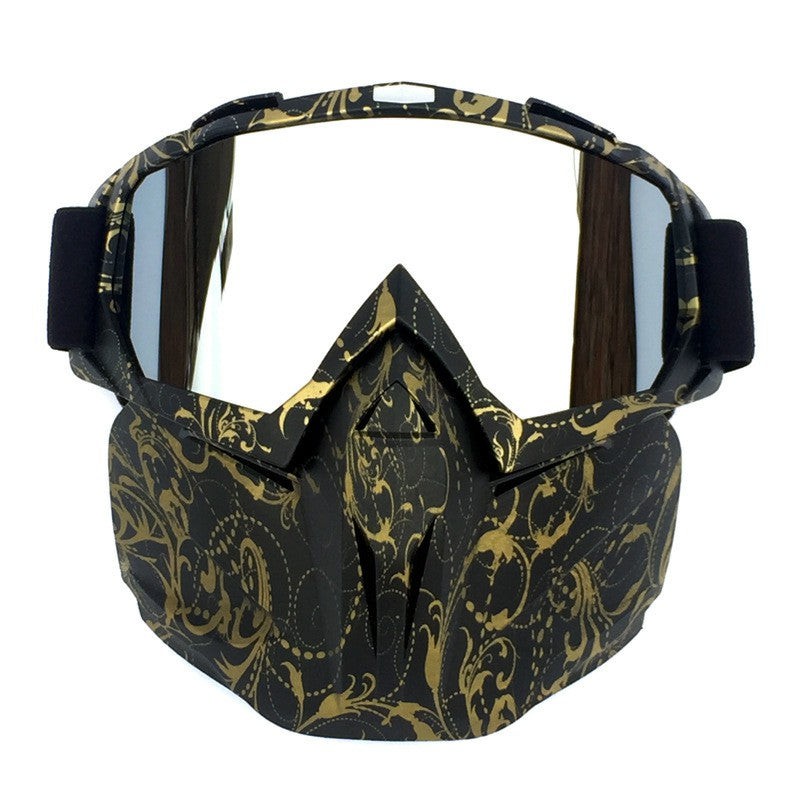 BF658 Outdoor Motorcycle Race Face Mask PC Goggles Cycling Eye Protection Glasses