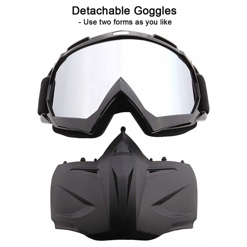 BF658 PC Goggles Motorcycle Race Face Mask Eye Protection Glasses with Storage Bag