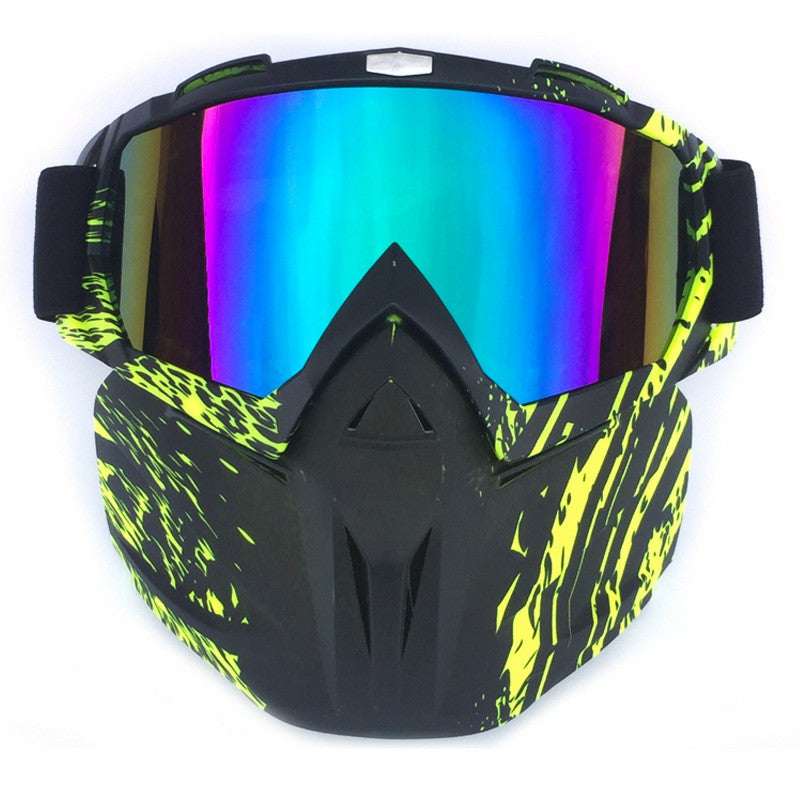 BF658 PC Goggles Motorcycle Race Face Mask Eye Protection Glasses with Storage Bag