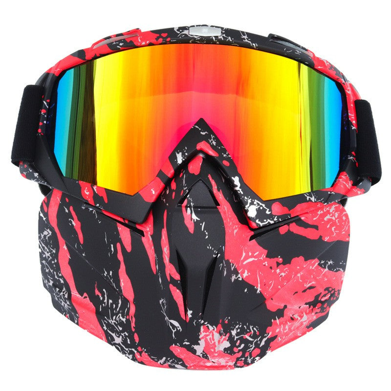 BF658 PC Goggles Motorcycle Race Face Mask Eye Protection Glasses with Storage Bag