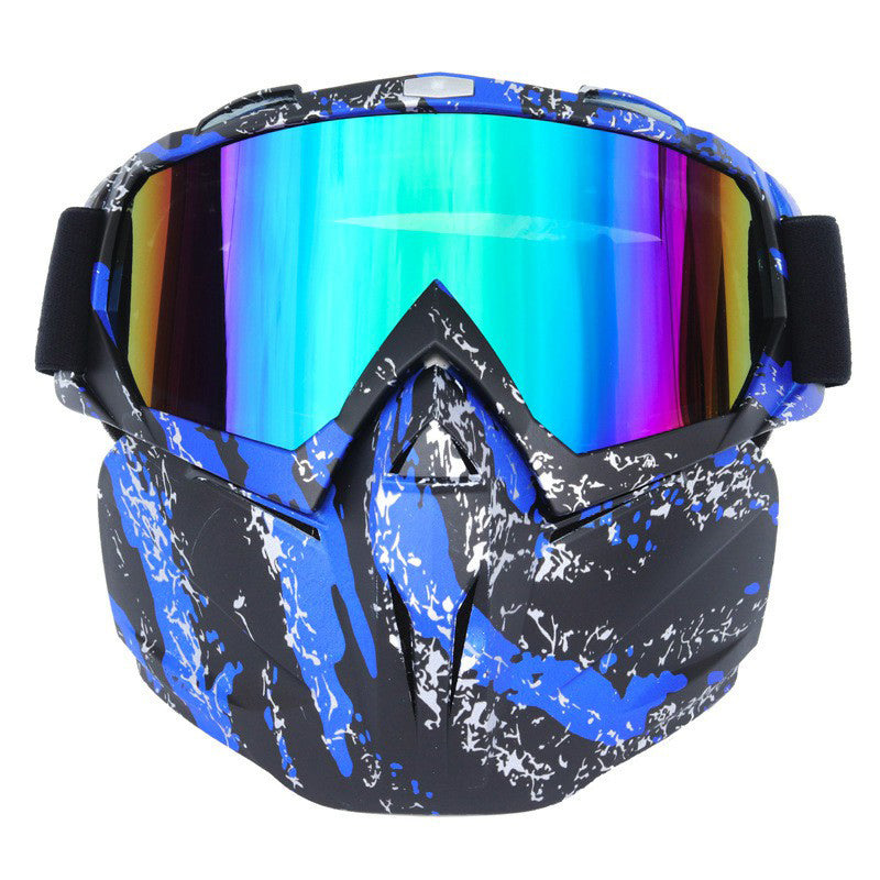 BF658 PC Goggles Motorcycle Race Face Mask Eye Protection Glasses with Storage Bag