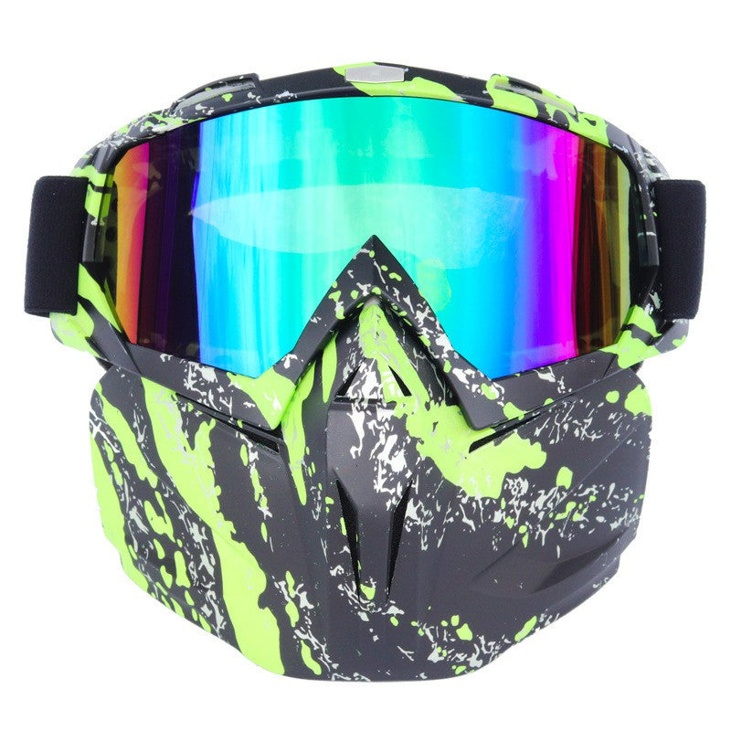 BF658 PC Goggles Motorcycle Race Face Mask Eye Protection Glasses with Storage Bag
