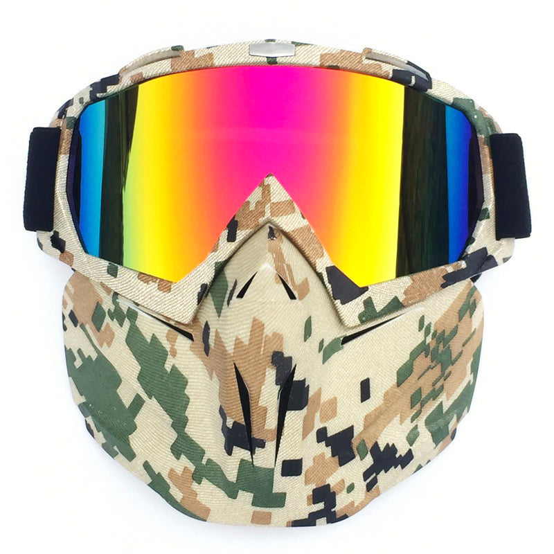 BF658 PC Goggles Motorcycle Race Face Mask Eye Protection Glasses with Storage Bag
