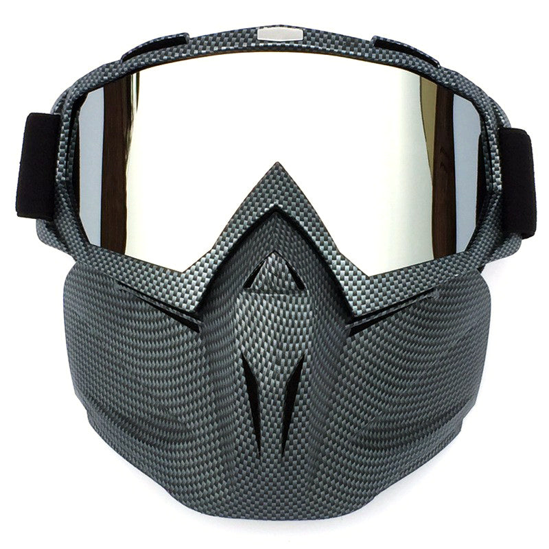 BF658 PC Goggles Motorcycle Race Face Mask Eye Protection Glasses with Storage Bag