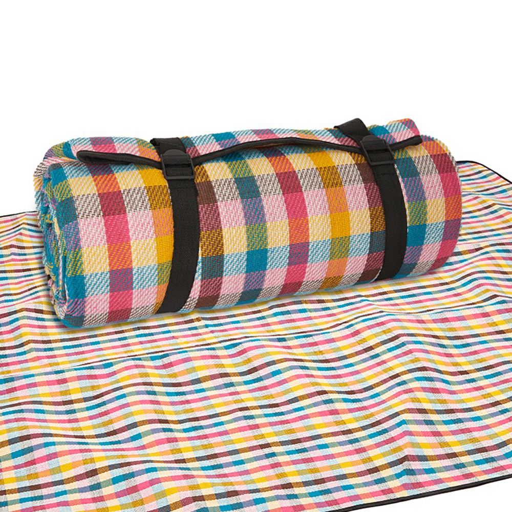 674754 200x200cm Foldable Moisture-proof Camping Picnic Mat Travel Beach Carpet