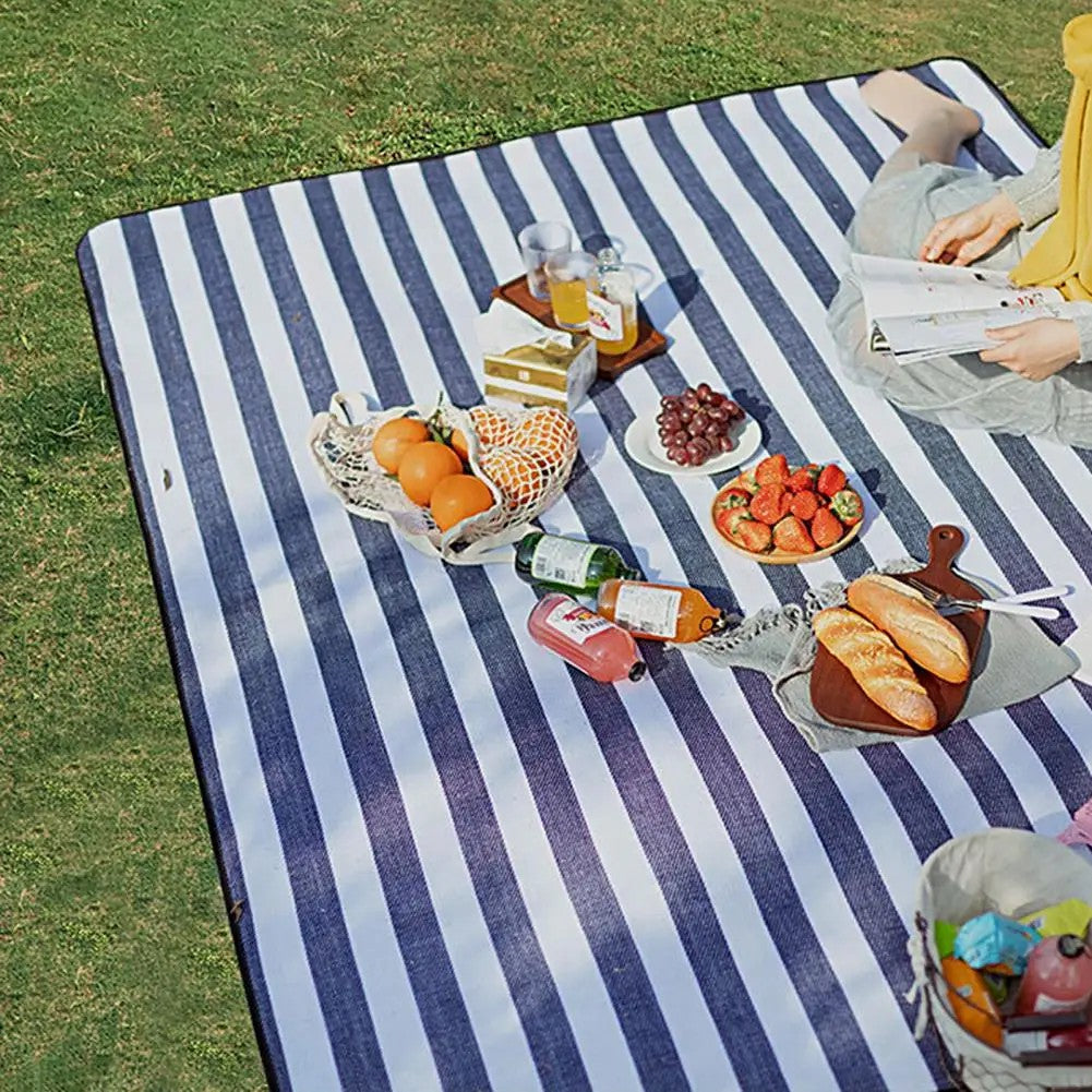 674754 200x200cm Foldable Moisture-proof Camping Picnic Mat Travel Beach Carpet