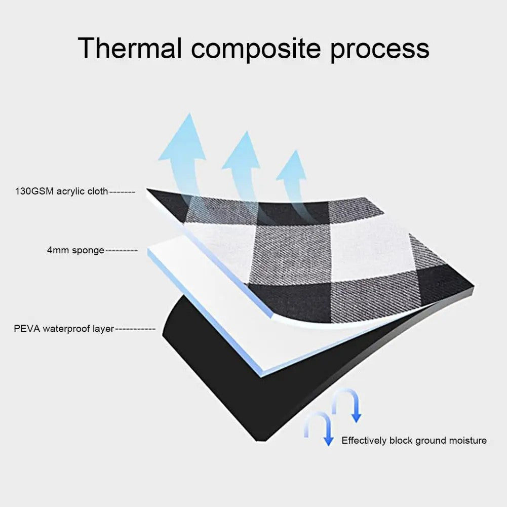 674754 200x200cm Foldable Moisture-proof Camping Picnic Mat Travel Beach Carpet