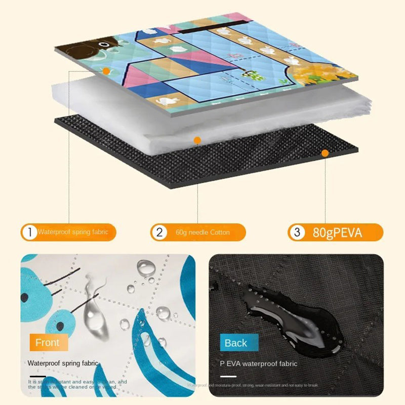 BY-001 Outdoor Camping Mat Moisture Proof Folding Picnic Blanket, 200x200cm