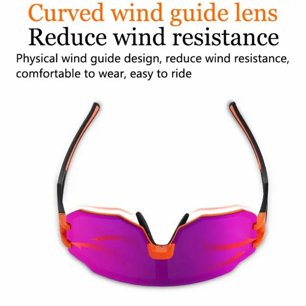 BOLLFO BF629 Bicycle Cycling Glasses UV400 Protection Sports Polarized Goggles with Interchangeable Lenses