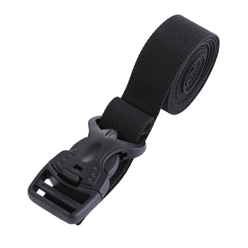 AOTU Adjustable Luggage Bag Binding Strap Travel Camping Equipment Suitcase Polyester Fixing Strap - Khaki