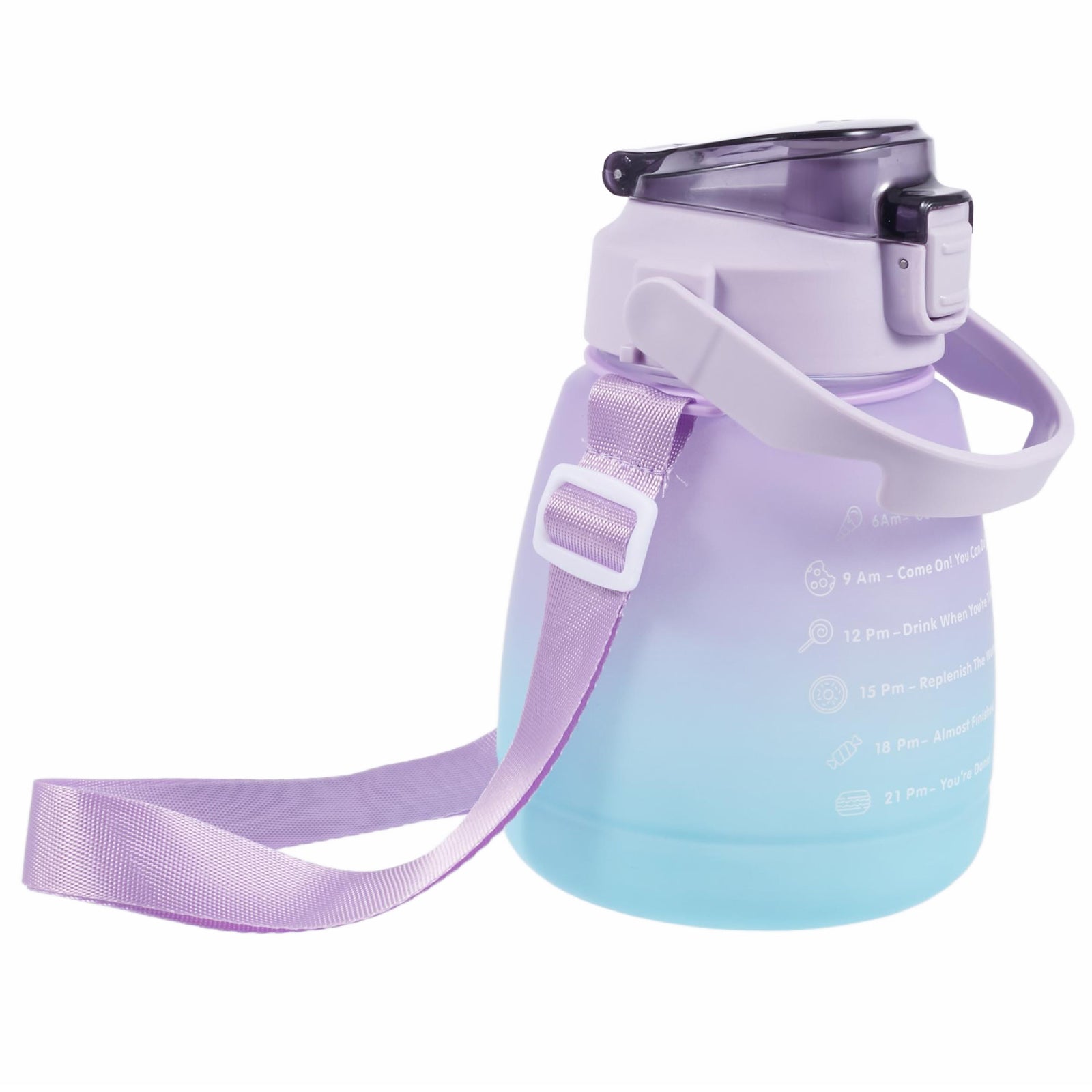 1300ML Large Water Bottle Silicone+PP+PC Drinking Cup with Straw (BPA-Free, NO FDA Certified)