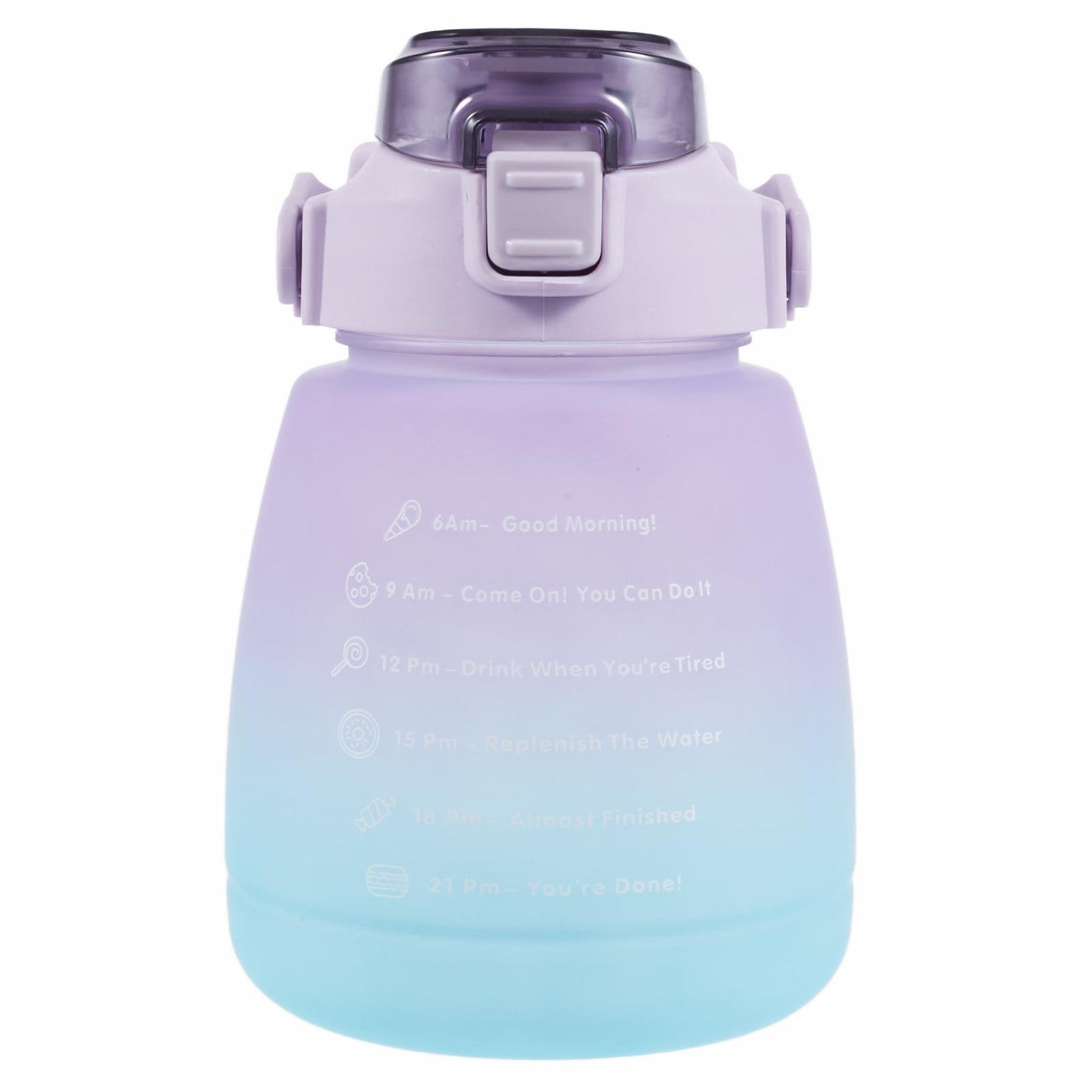 1300ML Large Water Bottle Silicone+PP+PC Drinking Cup with Straw (BPA-Free, NO FDA Certified)