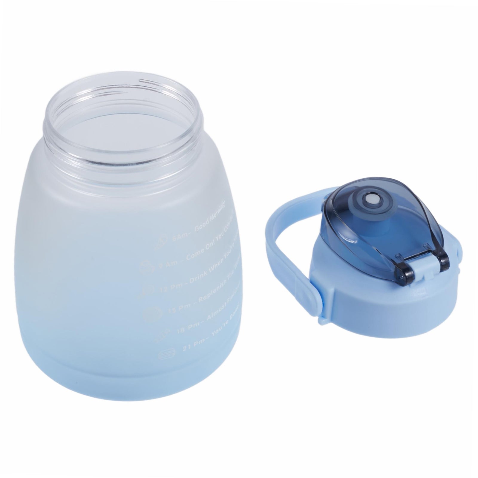 1300ML Silicone+PP+PC Drinking Cup Camping Cycling Water Bottle with Straw (BPA-Free, NO FDA Certified)