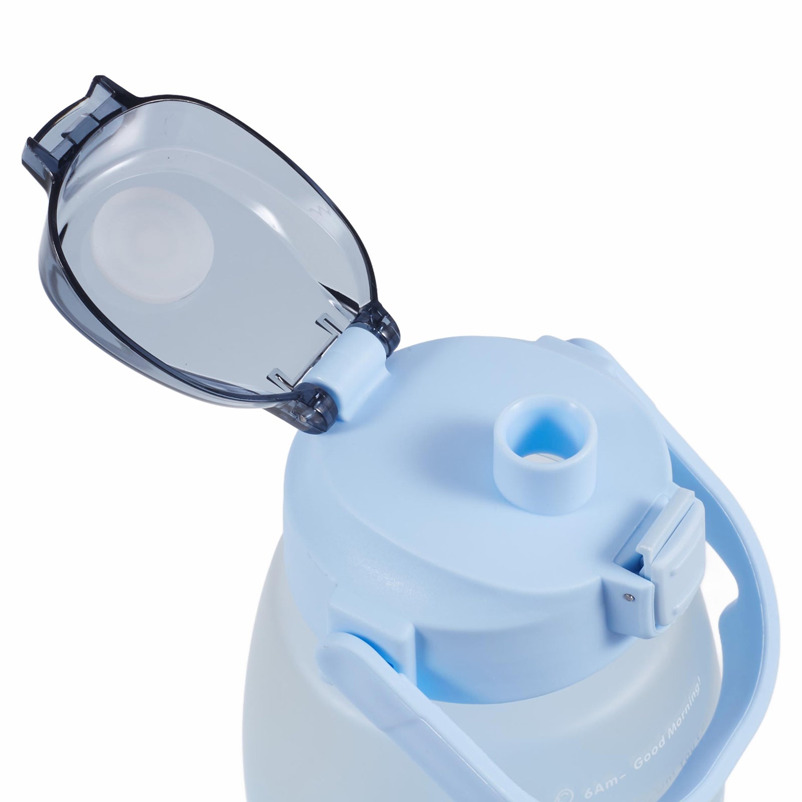 1300ML Silicone+PP+PC Drinking Cup Camping Cycling Water Bottle with Straw (BPA-Free, NO FDA Certified)