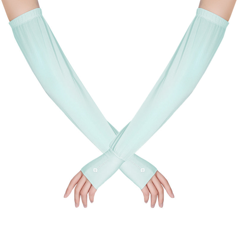 GOLOVEJOY HB24 1 Pair Women Summer Anti-UV Arm Sleeves Breathable Cooling Sunscreen Sleeves