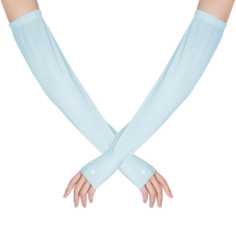 GOLOVEJOY HB24 1 Pair Women Summer Anti-UV Arm Sleeves Breathable Cooling Sunscreen Sleeves
