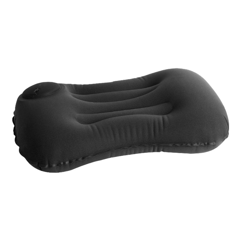 Press Inflation Milk Silk Pillow Portable Camping Travel Rectangle Waist Cushion Sleep Air Pillow