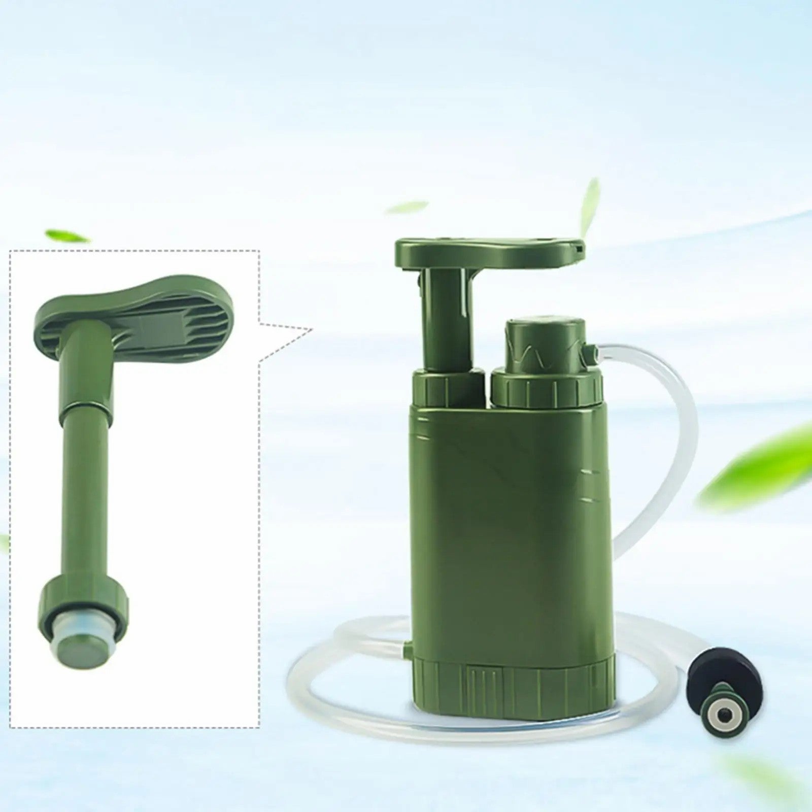 Emergency Survival Water Filter Straw Multifunction Compass Water Purifier (No FDA, BPA-Free)
