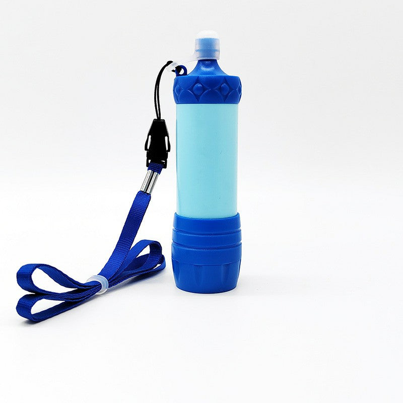 QJ-A14 Outdoors Water Filter Straw Water Purifier Survival Gear for Hiking / Camping