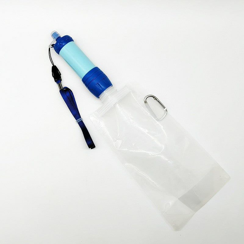QJ-A14 Outdoors Water Filter Straw Water Purifier Survival Gear for Hiking / Camping