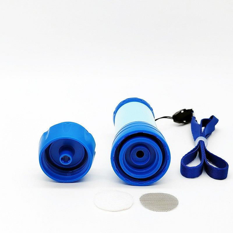QJ-A14 Outdoors Water Filter Straw Water Purifier Survival Gear for Hiking / Camping