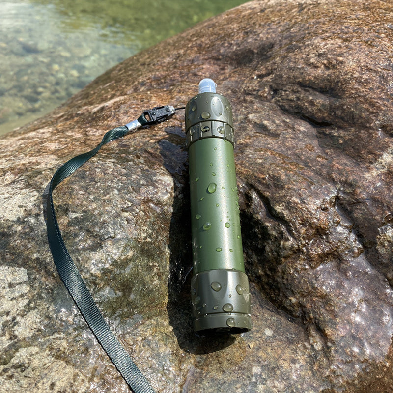 QJ-A10 Emergency Survival Water Straw Portable Personal Plastic Water Filter (No FDA, BPA-Free)