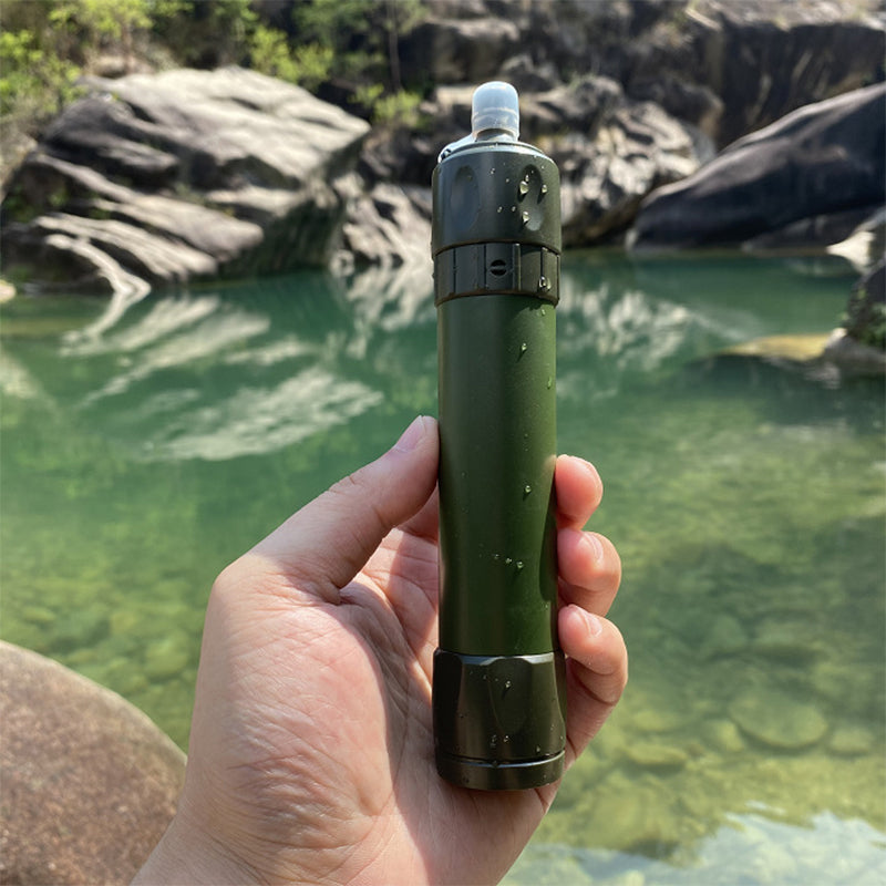 QJ-A10 Emergency Survival Water Straw Portable Personal Plastic Water Filter (No FDA, BPA-Free)