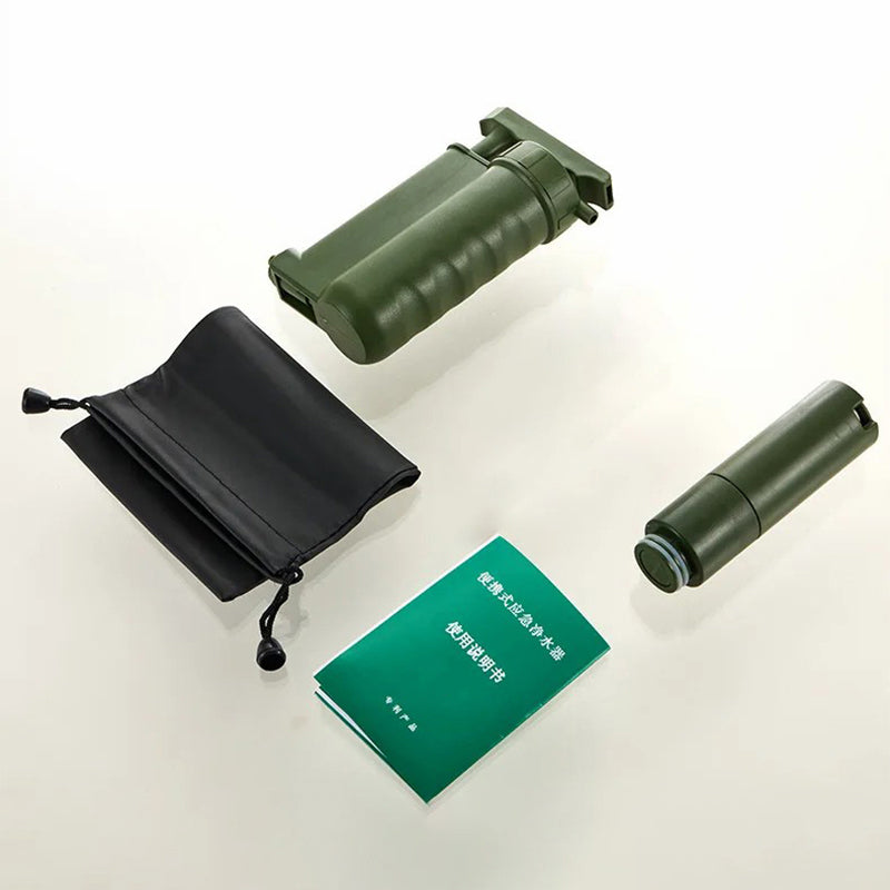 Outdoor Water Filter Emergency Survival Water Purifier for Camping Hiking (No FDA, BPA Free)