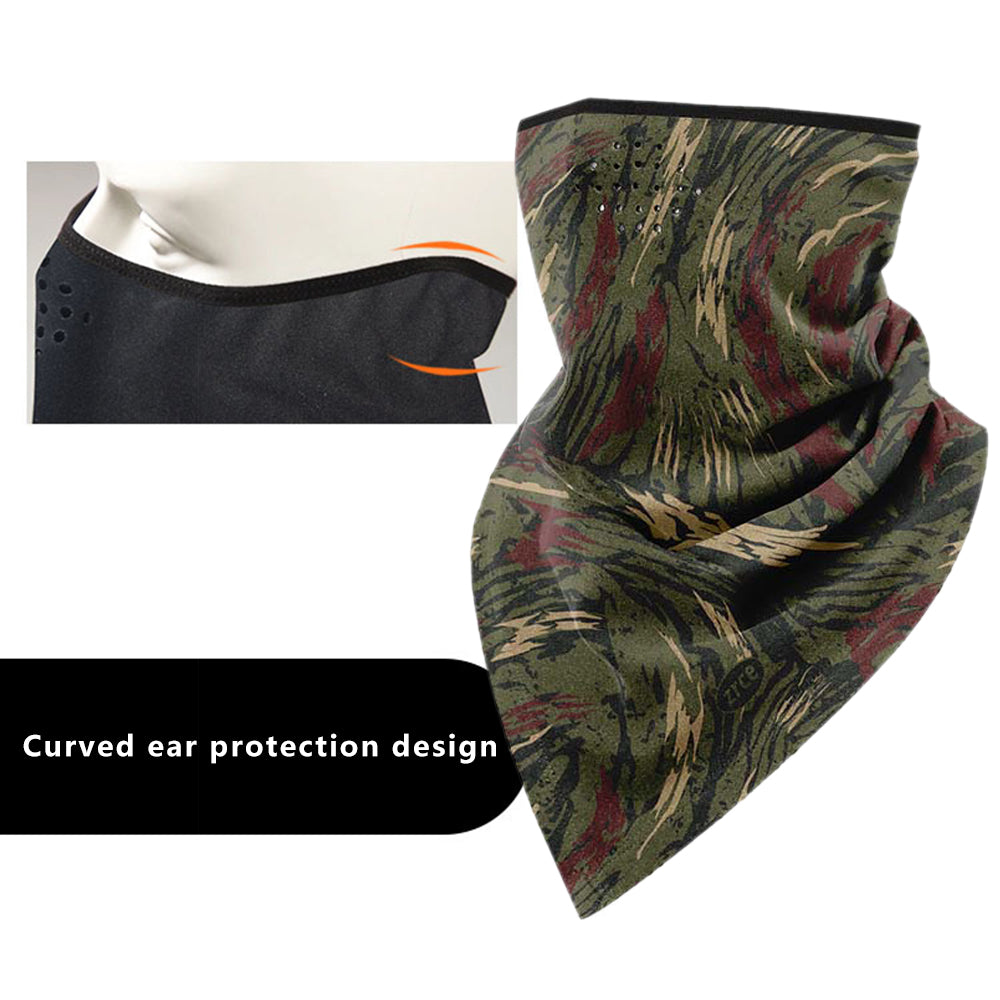 ZRCE PE Windproof Outdoor Cycling Face Neck Cover Warm Triangle Scarf
