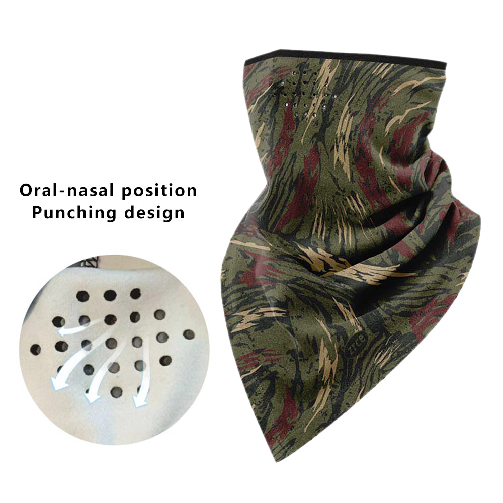 ZRCE PE Windproof Outdoor Cycling Face Neck Cover Warm Triangle Scarf