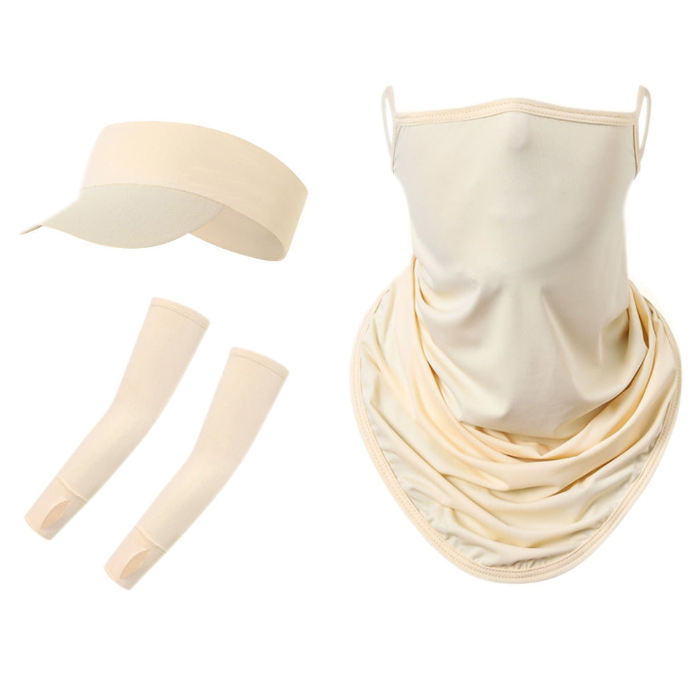 ZRCE PA04 Face Cover + Sleeves + Hat Summer Outdoor Cycling Fishing Anti-sun Accessories Kit