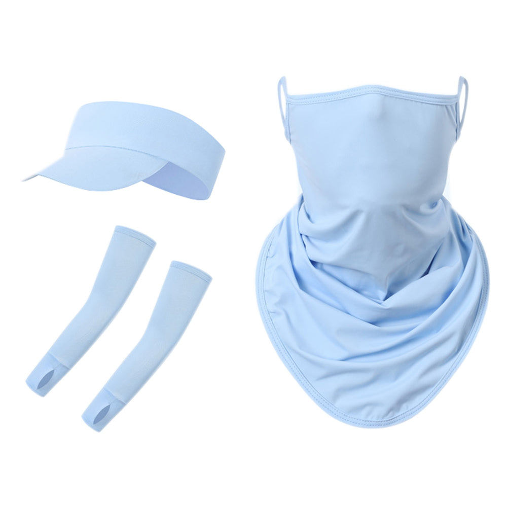 ZRCE PA04 Face Cover + Sleeves + Hat Summer Outdoor Cycling Fishing Anti-sun Accessories Kit