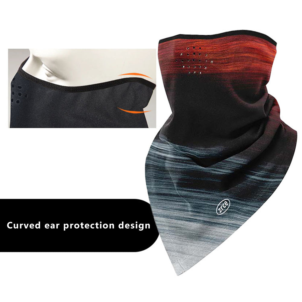 ZRCE PE Windproof Winter Skiing Cycling Face Neck Cover Warm Triangle Scarf