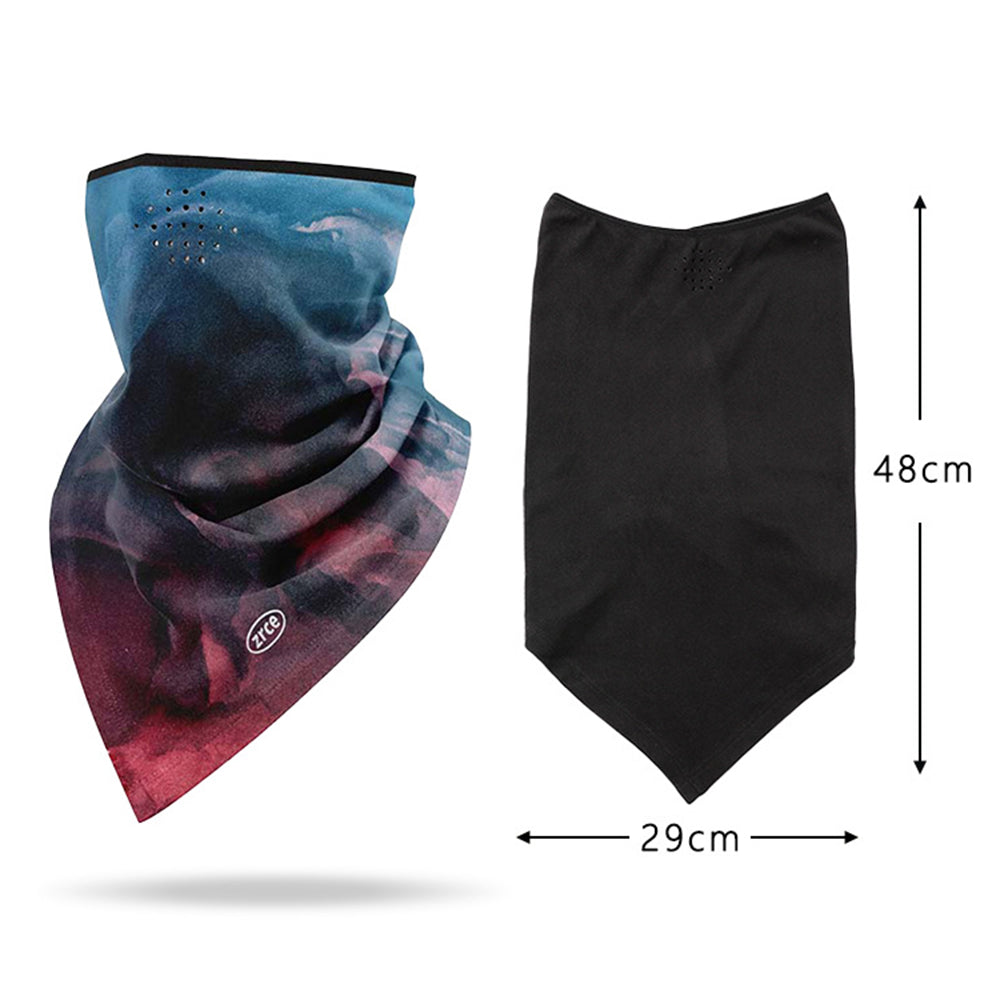ZRCE PE Windproof Winter Skiing Cycling Face Neck Cover Warm Triangle Scarf
