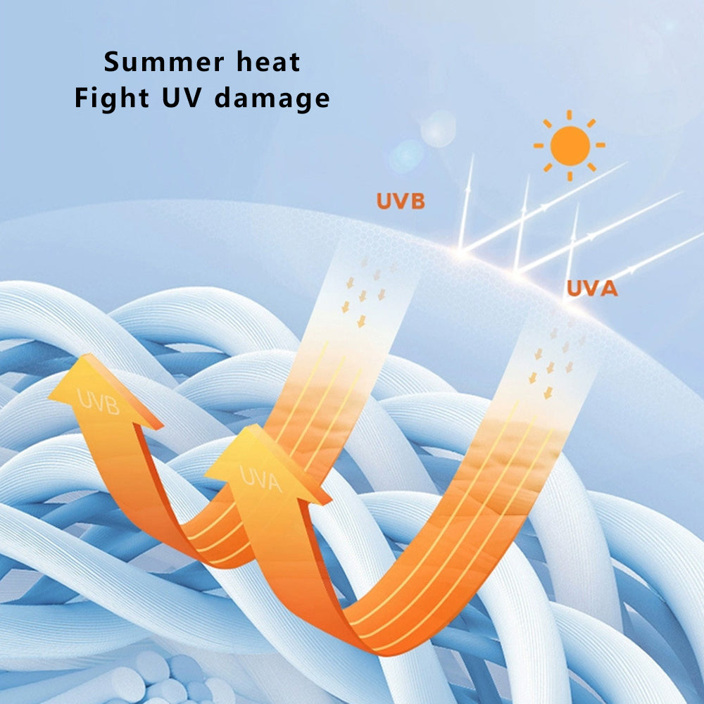 ZRCE YD Summer Sun-proof Mask Scarf Cycling Driving Breathable Cooling Ice Silk Face Neck Cover