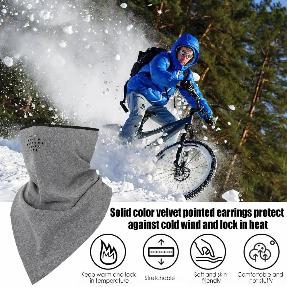 ZRCE PA03 Winter Cycling Windproof Face Mask Ear Hanging Triangle Neck Gaiter