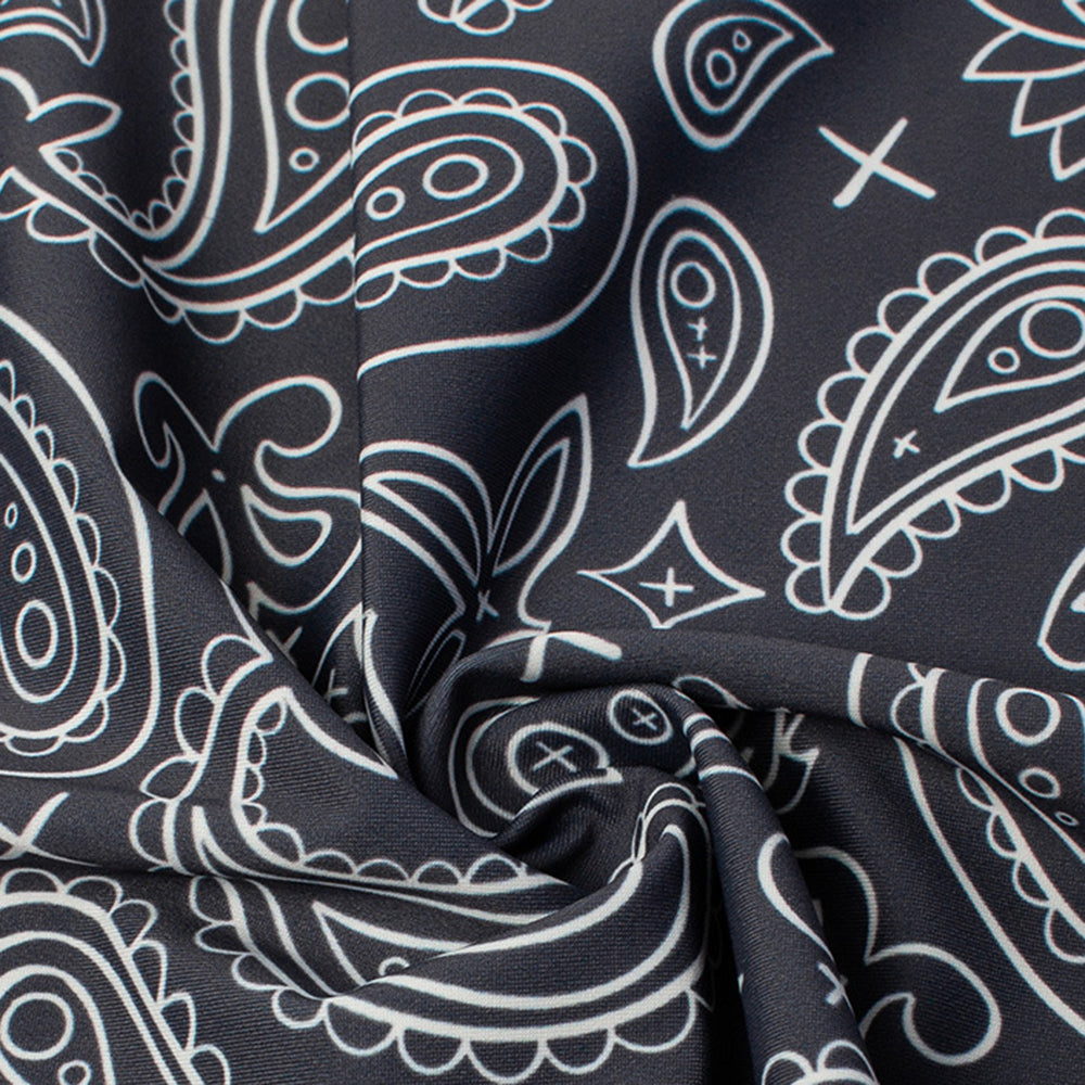 ZRCE YD Outdoor Cycling Face Mask Paisley Pattern Ice Silk Anti-UV Neck Scarf