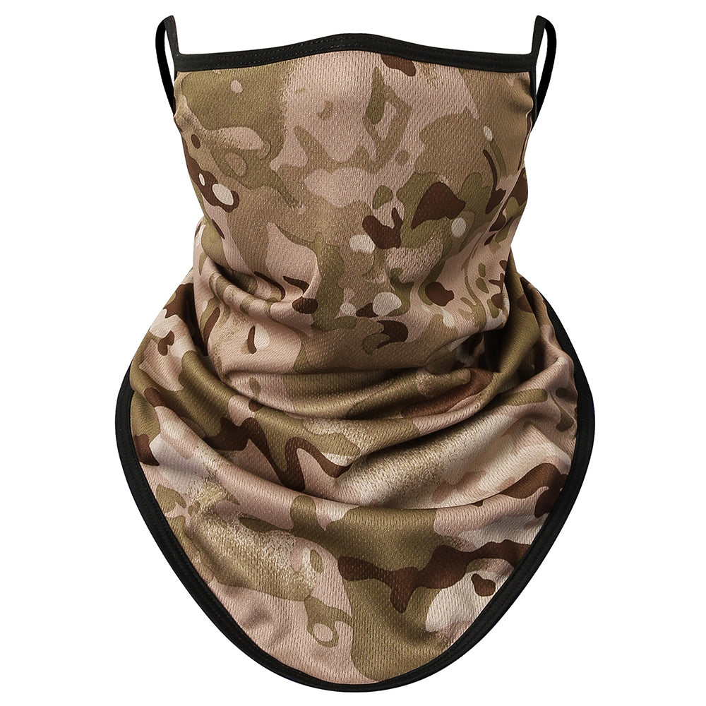 ZRCE PA06 Summer Cycling Camouflage Sun-proof Mask Scarf Ear Hanging Polyester Face Neck Cover