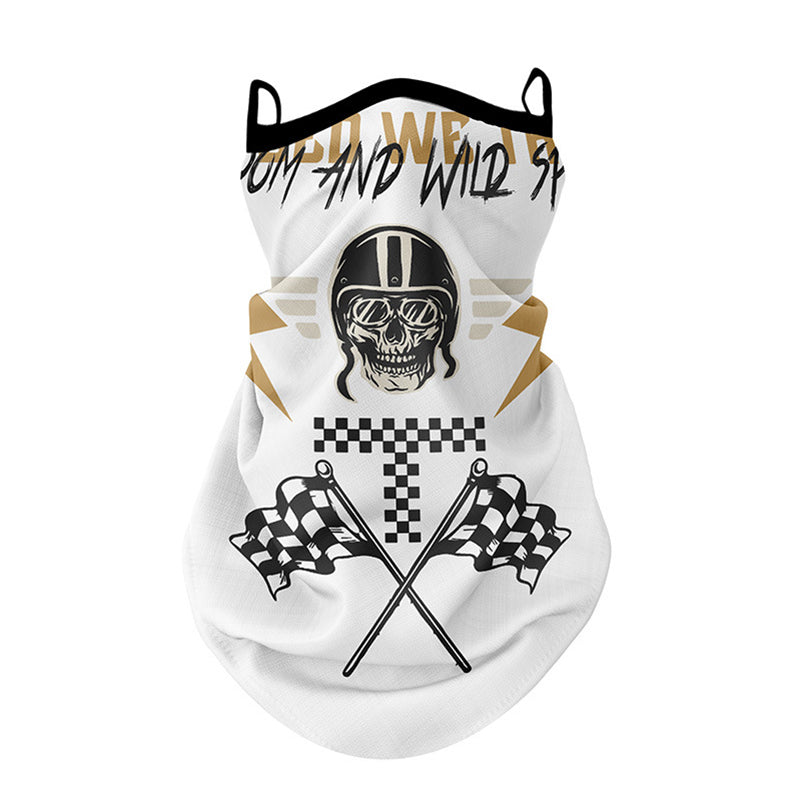 ZRCE GE Outdoor Sun-proof Mask Scarf Ear Hanging Motorcycle Anti-UV Face Neck Cover