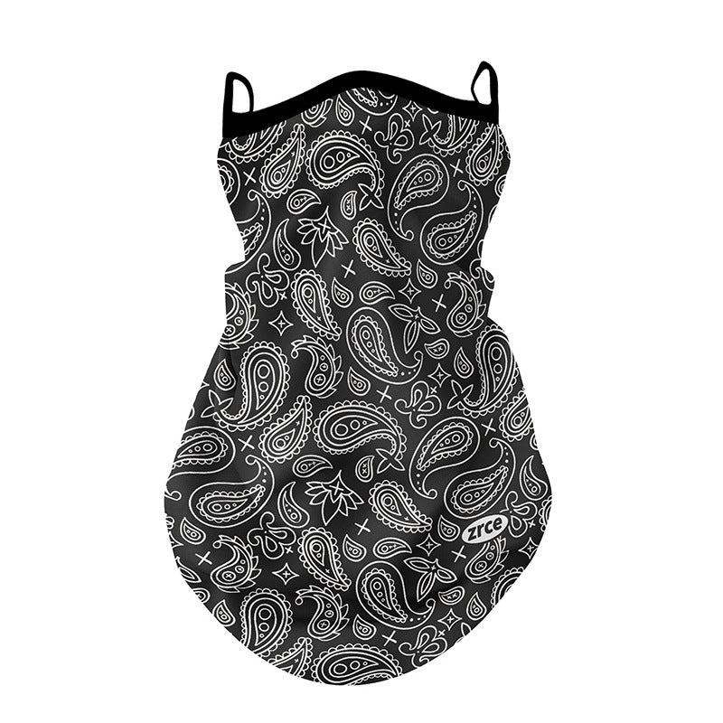ZRCE GE Stylish Outdoor Sun-proof Mask Scarf Ear Hanging Breathable Anti-UV Face Neck Cover