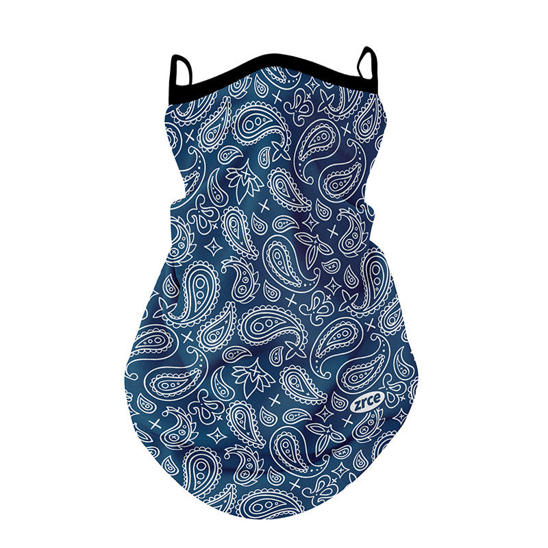 ZRCE GE Stylish Outdoor Sun-proof Mask Scarf Ear Hanging Breathable Anti-UV Face Neck Cover