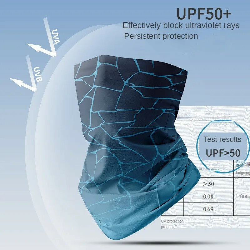 YD Outdoor Fishing Ice Silk Face Mask Anti-UV Cycling Neck Gaiter, 25*50cm