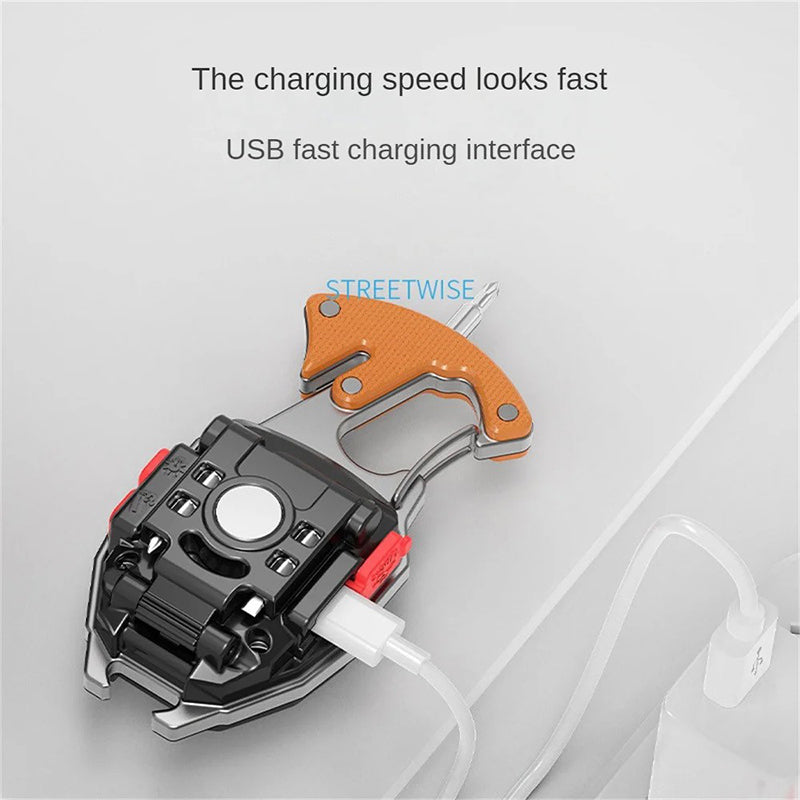 W5147 Multi-function Cigarette Lighter Outdoor Emergency Light Bottle Opener Whistle